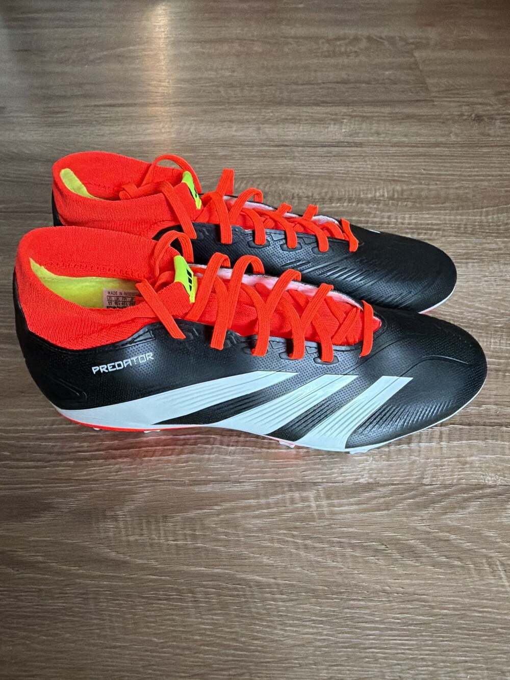 Adidas Men PREDATOR League SOCK FG Cleats Black Football Soccer GYM Spike IG7772